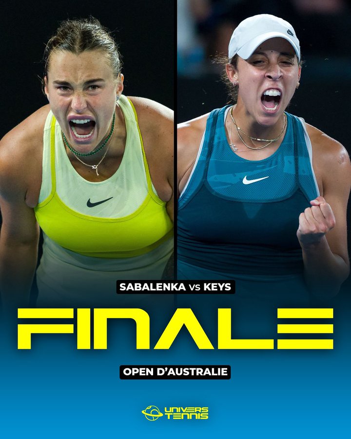 Tennis .Open d'Australie 25 : L’Américaine Madison Keys et la Biélorusse Aryna Sabalenka finalistes