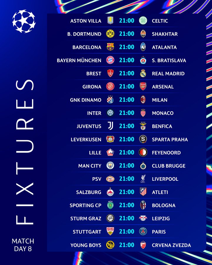 LDC/J8: DIX-HUIT matchs en simultané mercredi prochain !!!