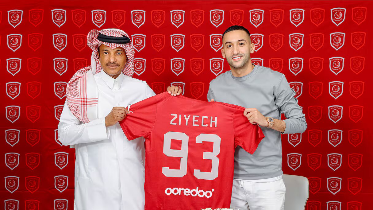 Officiel : Hakim Ziyech recruté par le club qatari d’Al Duhail