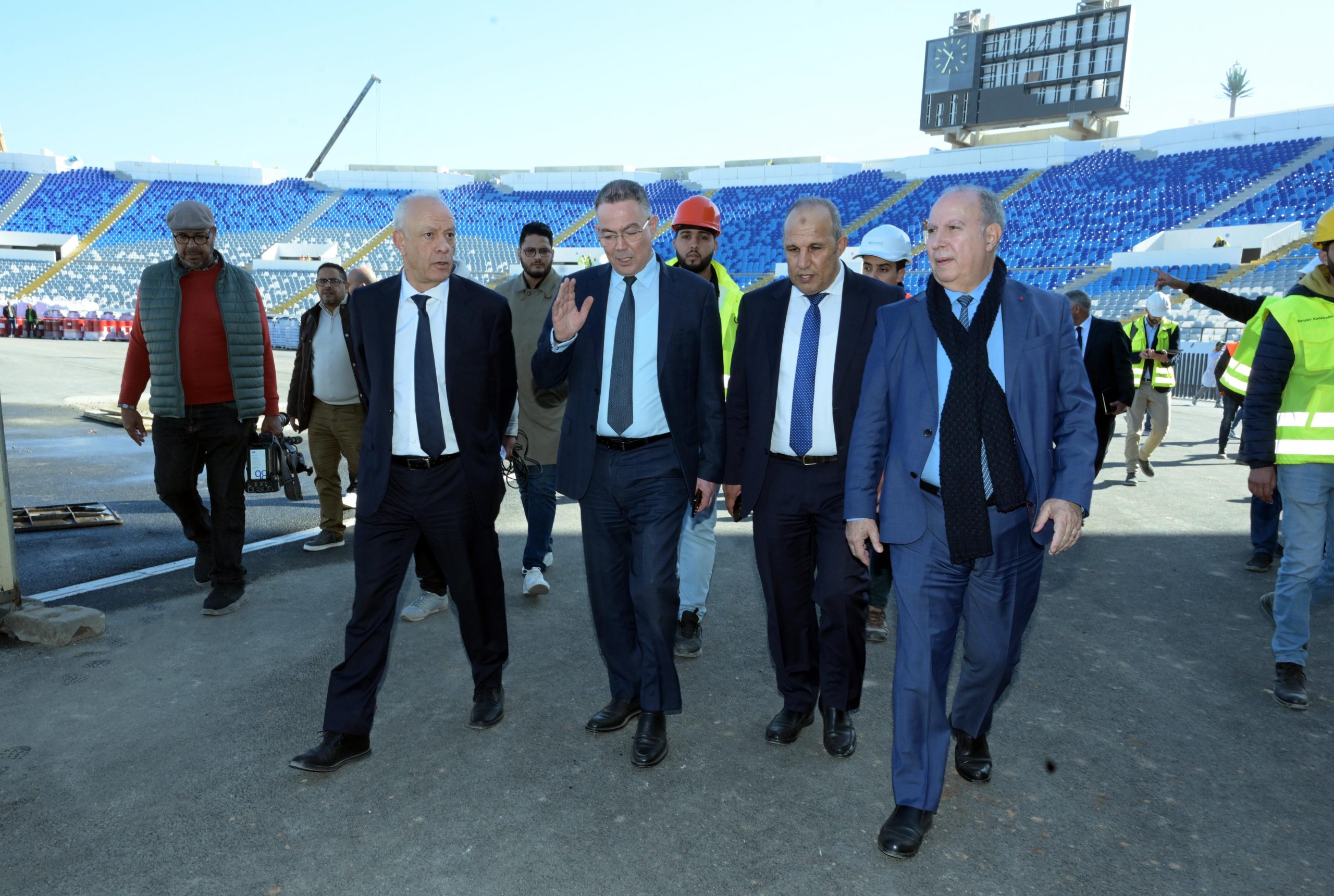  FRMF: M. Fouzi Lekjaâ en visite technique au Complexe sportif Mohammed V