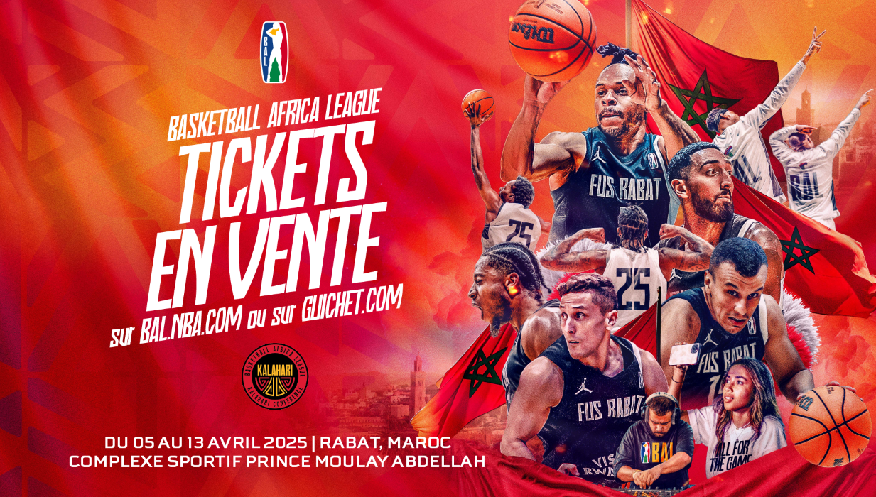 Basketball Africa League: Début de la vente des billets pour la Conférence du Kalahari (Rabat 25)