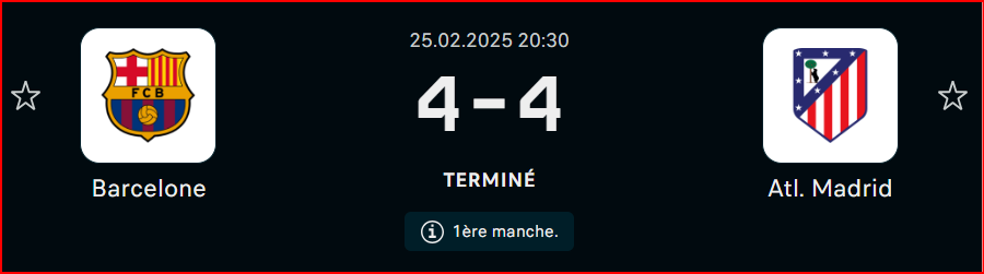 Copa del Rey/Demi-finale : Opportuniste, l’Atlético punit le Barça trop suffisant !
