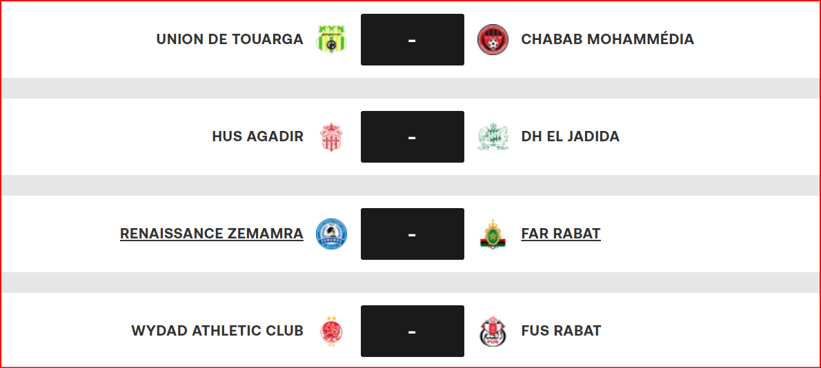 Récap J23. Botola D1: Bousculade vers les 2e et 3e marches du podium !