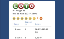 Loto:Jackpot historique de 3 milliards remporté au Maroc