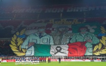 Derby milanais (1-1) : Un tifo en hommage aux soignants