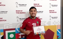 Hafidi : Trophée du ‘’Meilleur joueur’’ du match Maroc-Palestine