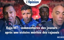 Botola Pro D1 / RCA/IRT : Commentaires des joueurs après une victoire méritée des Rajaouis