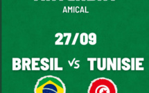 Matches préparatoires : Tunisie-Brésil ce mardi soir (19h30)