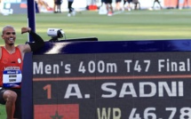 Mondiaux de para-athlétisme Paris-2023: Ayoub Sadni bat son propre record du monde