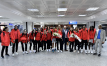 Foot féminin / Qualif. JO 2024: Arrivée des Lionnes de l'Atlas à Tunis