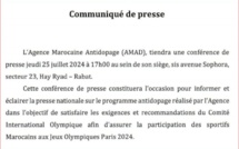 Agence Marocaine Antidopage:  Organisation d'une conférence de presse aujourd'hui à Rabat (17h00)